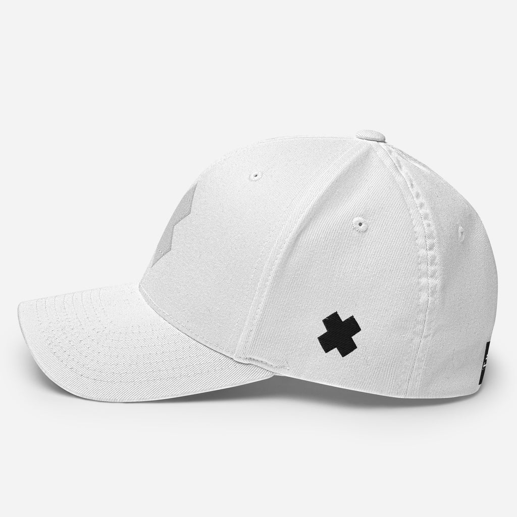 White Structured Twill Cap